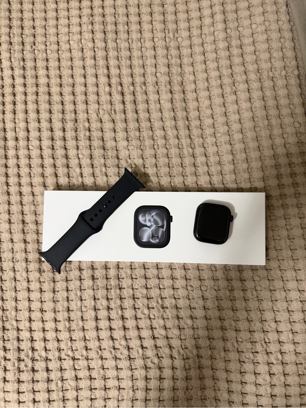 Apple Black Smartwatch with Black Sport Band